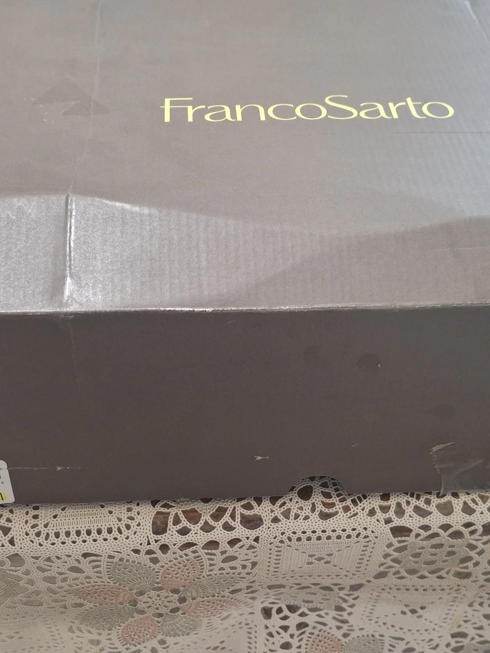 Franco Sarto L-Giselle Black Leather Knee-High Boots Wide Calf.